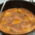 dutch oven peach cobbler